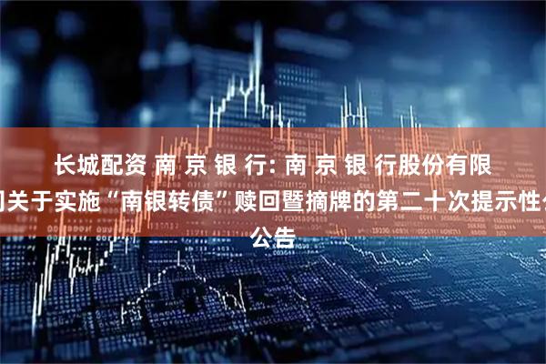 长城配资 南 京 银 行: 南 京 银 行股份有限公司关于实施“南银转债”赎回暨摘牌的第二十次提示性公告